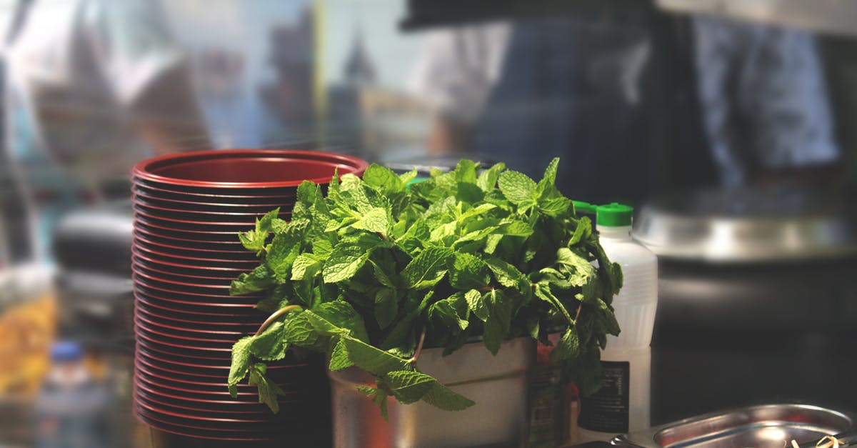 mint on the table vertically